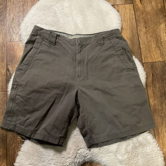 Columbia Other - Columbia Omni Shield Shorts Men's Size‎ 36 Olive Green Brown 9" Inseam Cotton